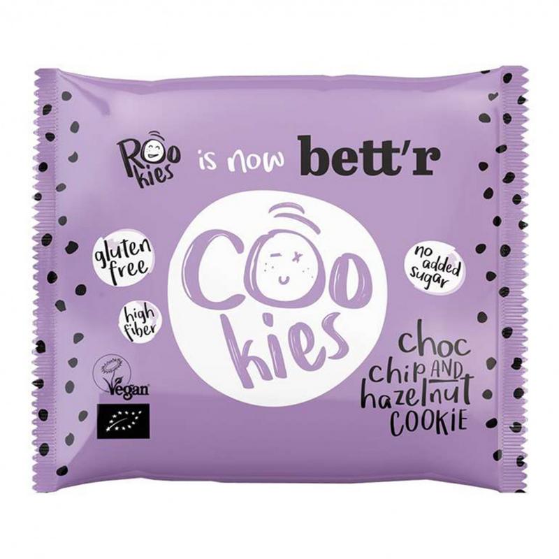 Rookies Cookie Choc Chip & Hazelnut Glutenvrij Bio