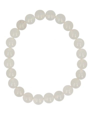 Ruben Robijn Kralenarmband Jade Wit 8Mm