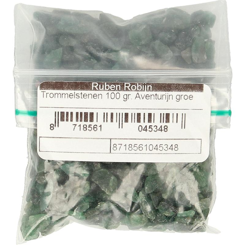 Ruben Robijn Trommelstenen Aventurijn Groen Maat 1