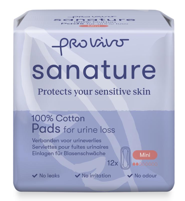 Sanature Pro Vivo Incontieverband Ultradun Mini Katoen