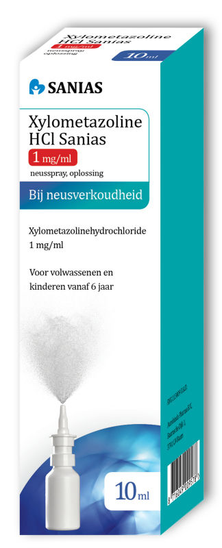 Sanias Xylometazoline Hci 1Mg Spray