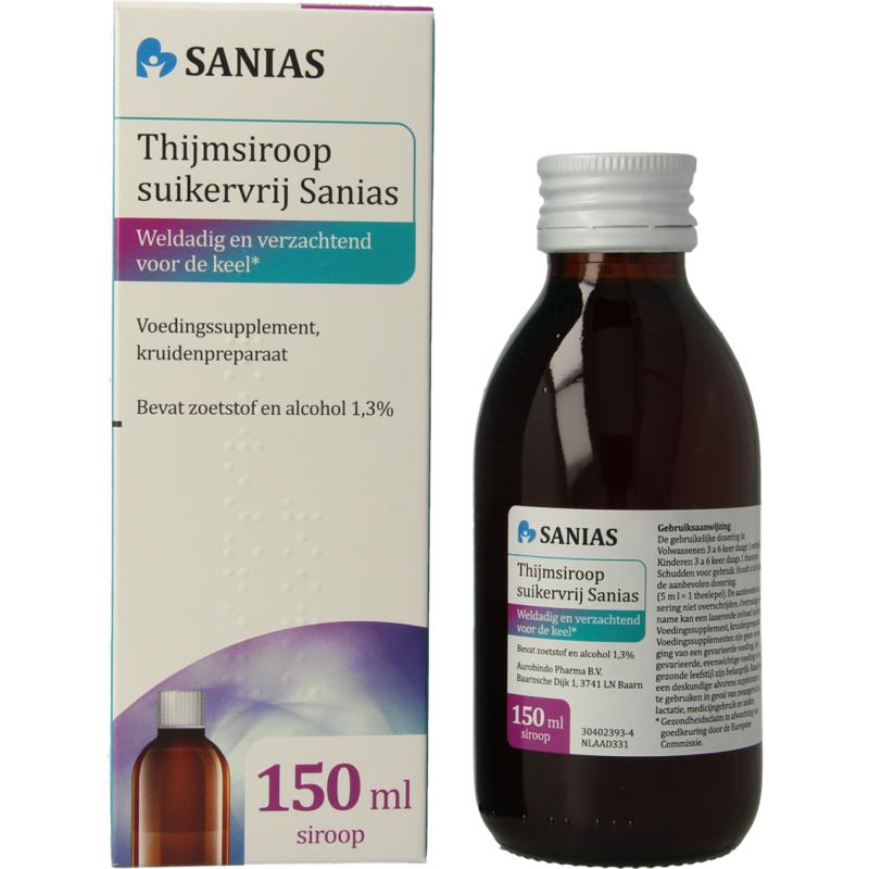 Thijmsiroop Suikervrij Apotex