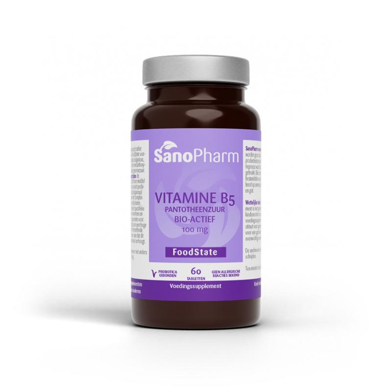 Vit B5 Pantotheenzuur 100Mg Sanopharm