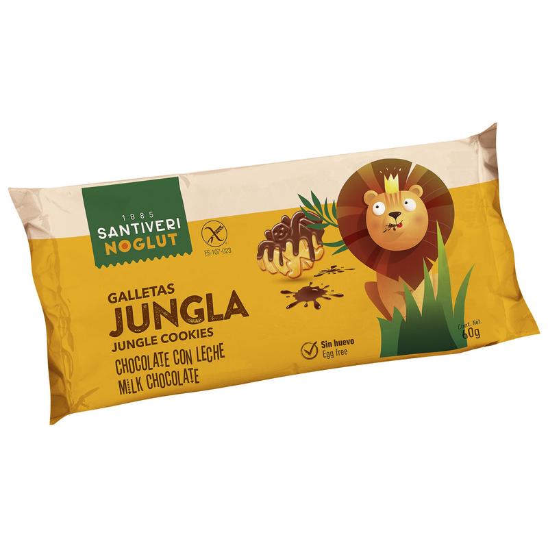 Santiveri Jungle Koekjes Met Chocolade Glutenvrij