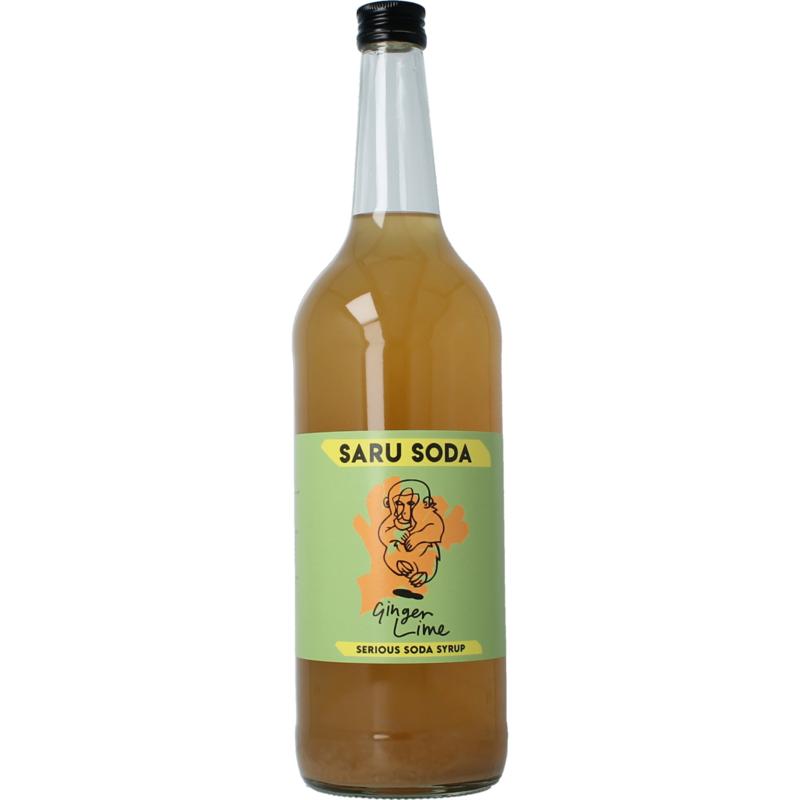 Saru Soda Siroop Ginger Lime Bio Demeter
