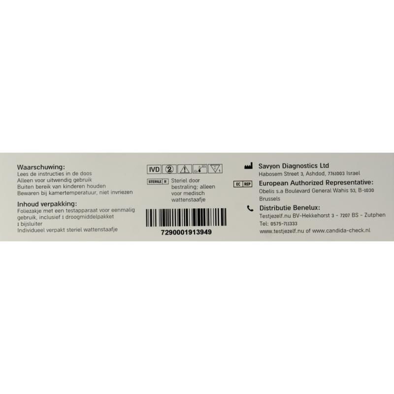 Savyon Diagnosti Savycheck Candida Zelftest