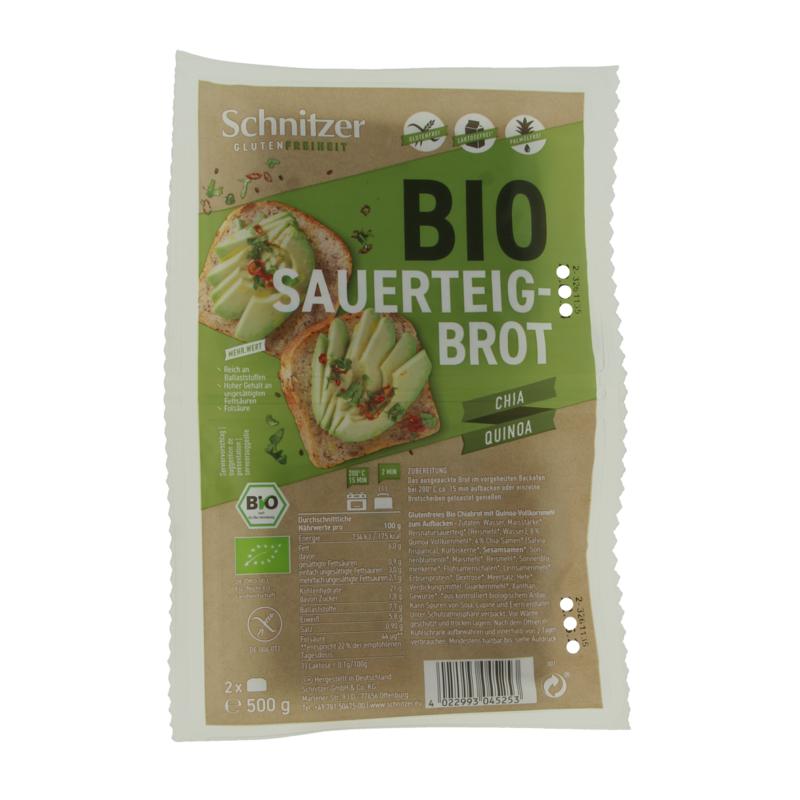Schnitzer Brood Chia & Quinoa Glutenvrij Bio