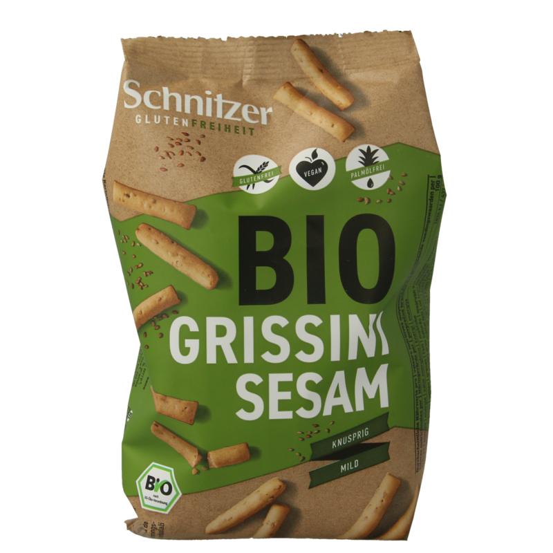 Schnitzer Grissini Sesam Glutenvrij Bio