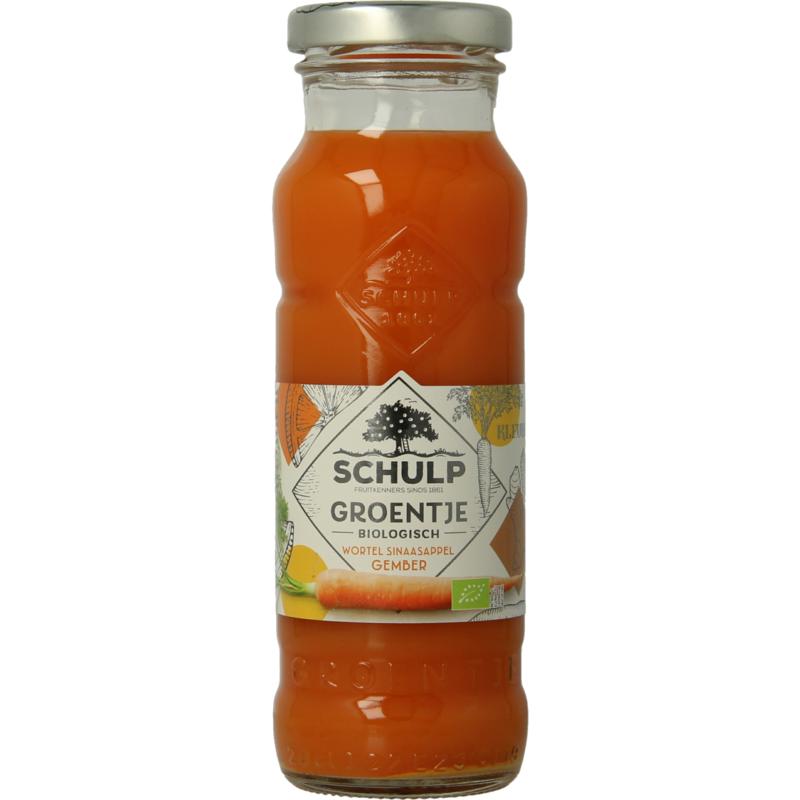 Schulp Groentje Wortel, Sinaasappel & Gembersap Bio