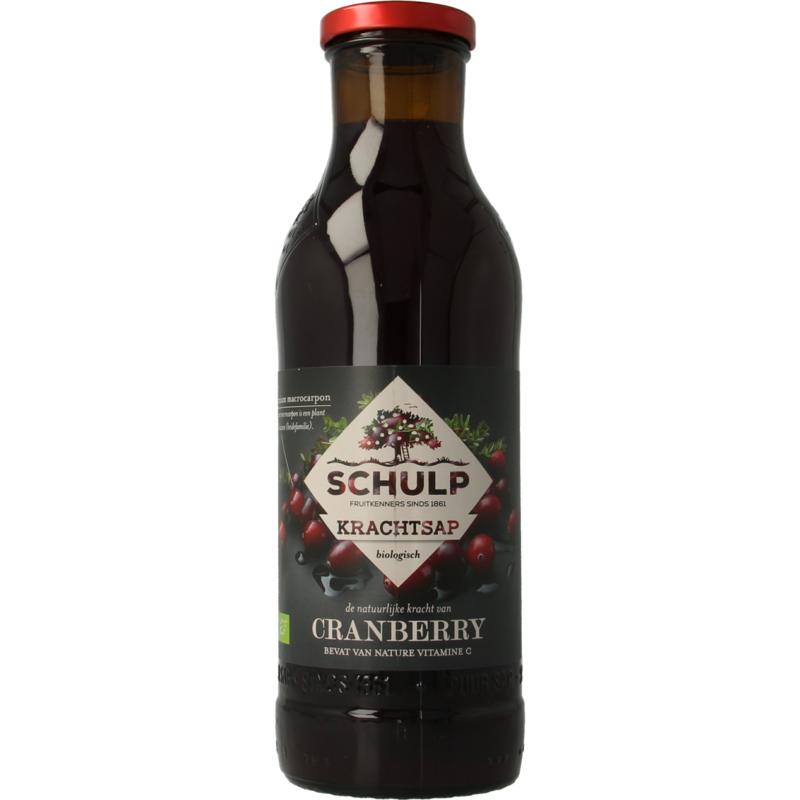 Schulp Krachtsap Cranberrysap Puur Bio