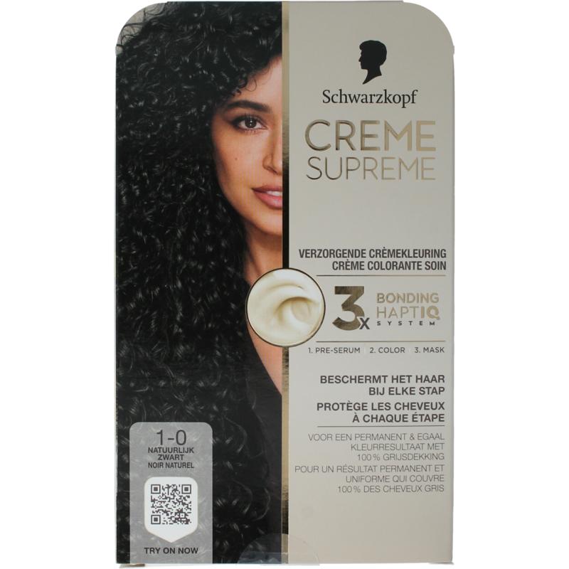 Schwarzkopf Creme Supreme 1-0 Black