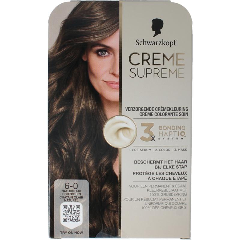 Schwarzkopf Creme Supreme 6-0 Licht Bruin