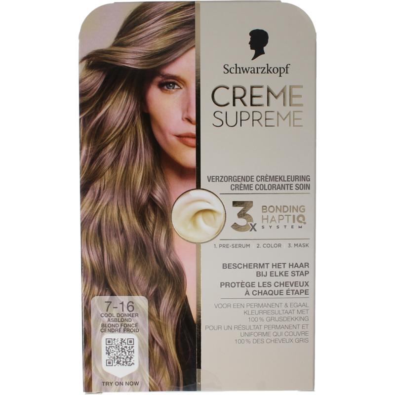 Schwarzkopf Creme Supreme 7-16 D Blond