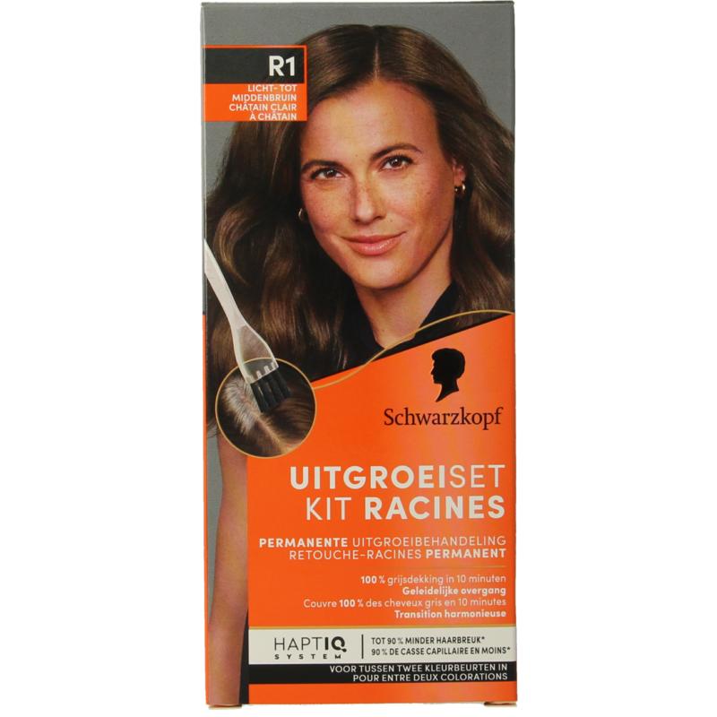 Schwarzkopf Vital Uitgroeiset Lichtbruinmiddenbruin R1