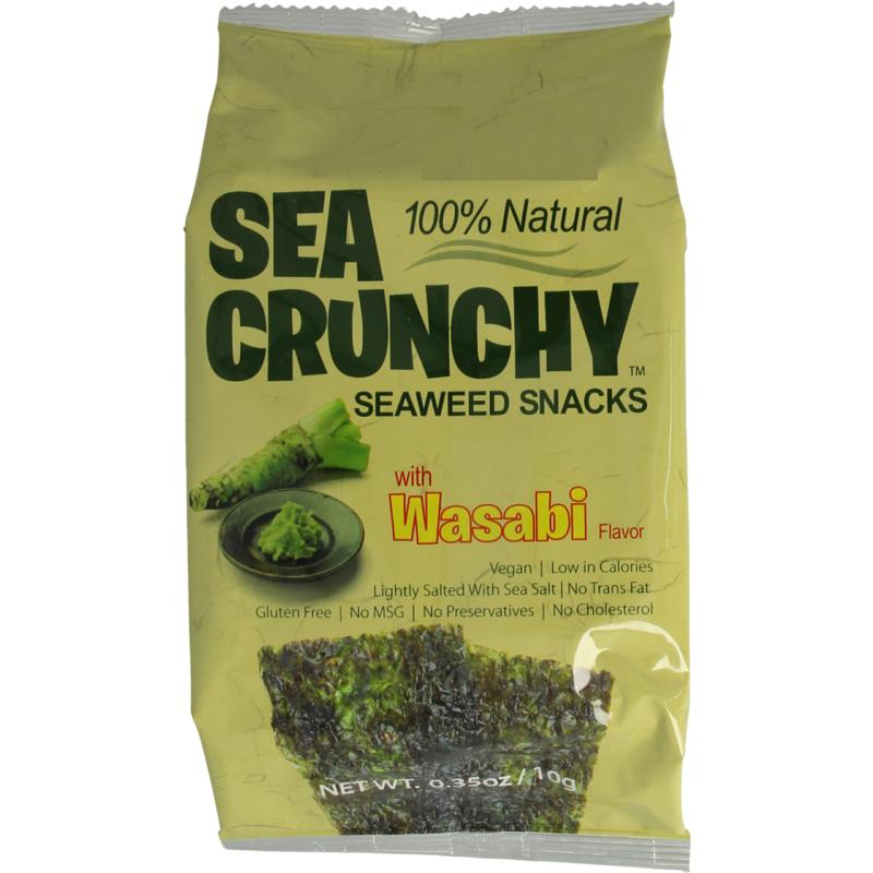 Sea Crunchy Nori Zeewier Snacks Wasabi