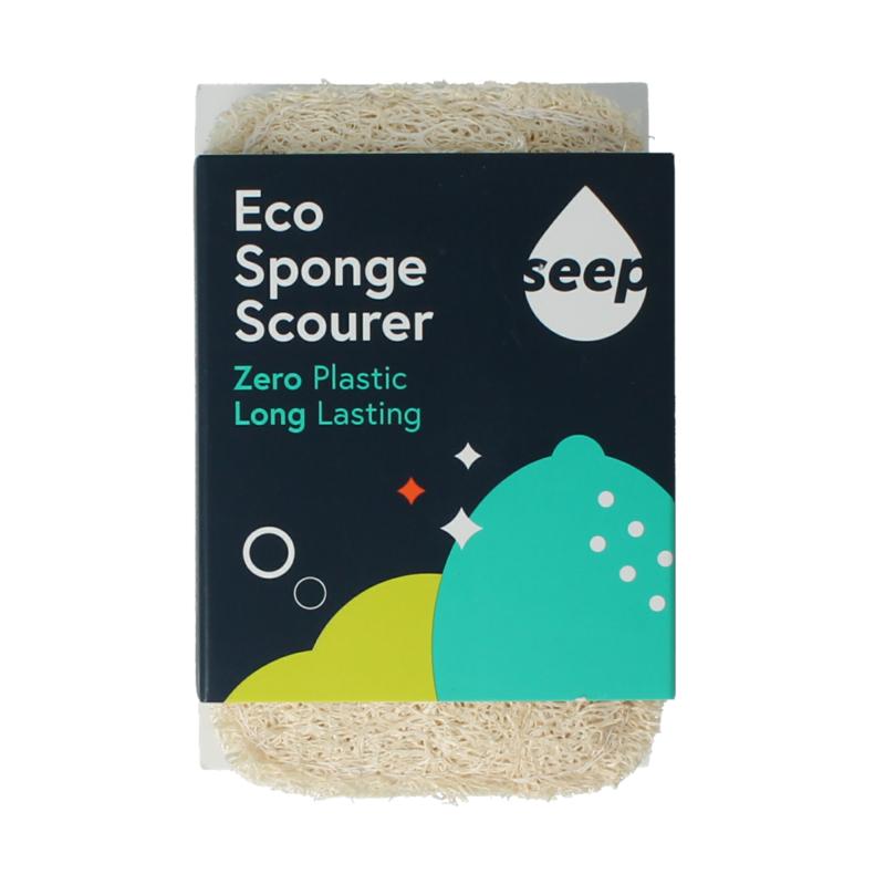 Seep Spons Met Luffa Schuurspons Composteerbaar