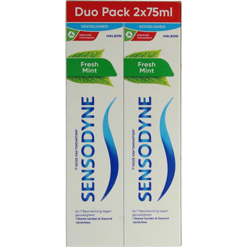 Sensodyne Tandpasta Fresh Mint 2 X 75Ml