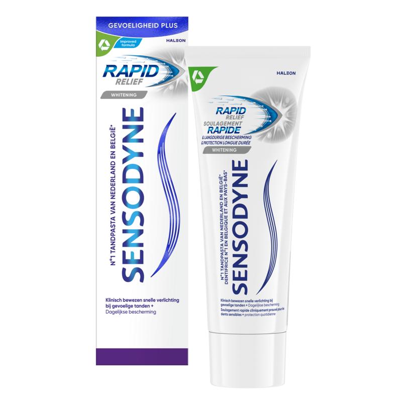 Sensodyne Tandpasta Rapid Relief Whitening