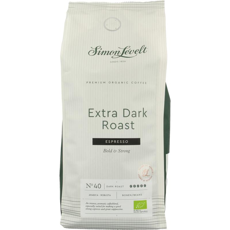 Simon Levelt Cafe N40 Espresso Extra Dark Roast Bio