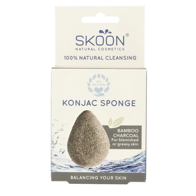 Skoon Konjac Spons Bamboo Charcoal Bio