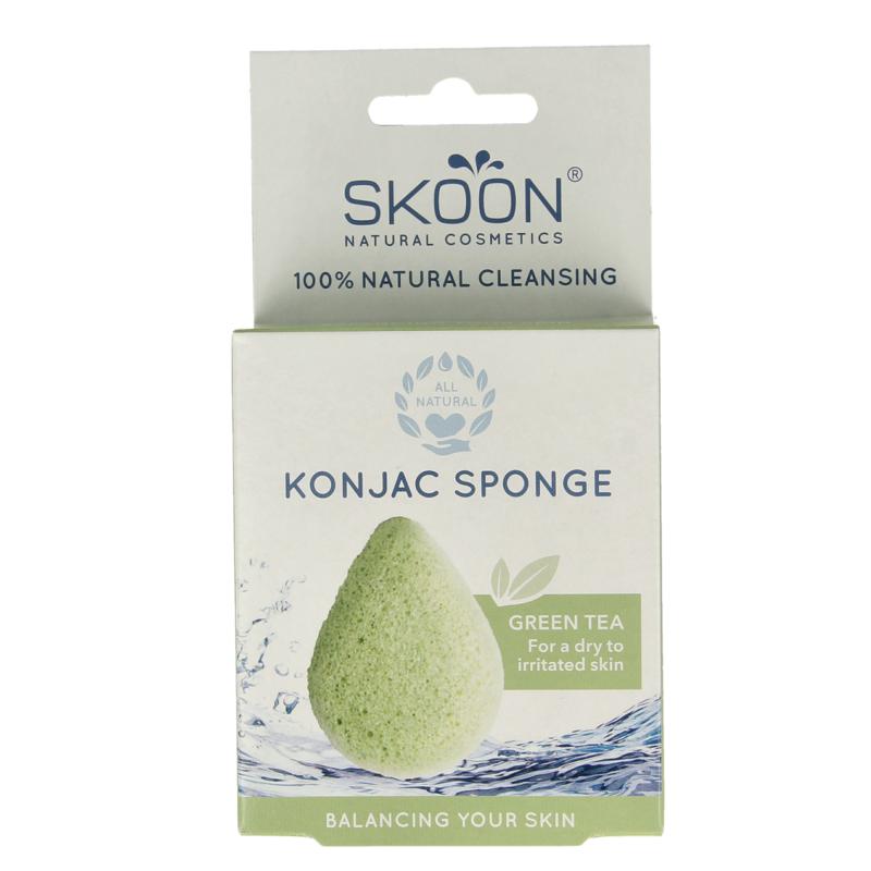 Skoon Konjac Spons Green Tea Bio