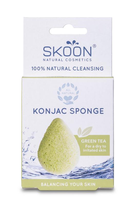 Skoon Konjac Spons Green Tea Bio