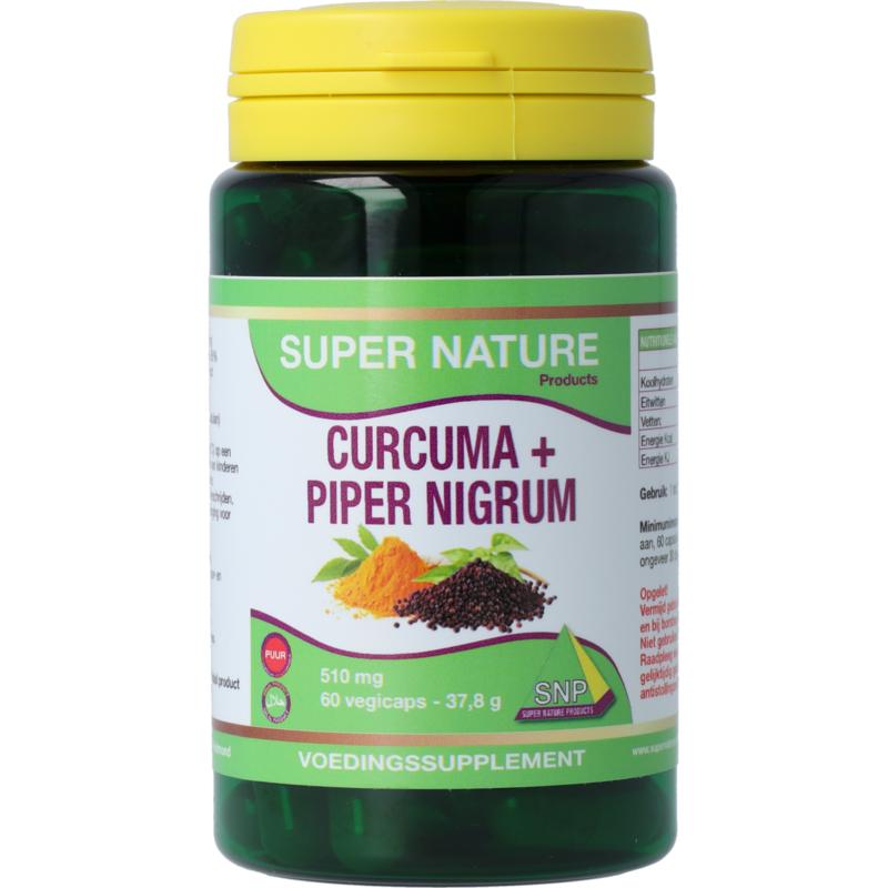 Snp Curcuma & Piper Nigrum 510Mg Puur