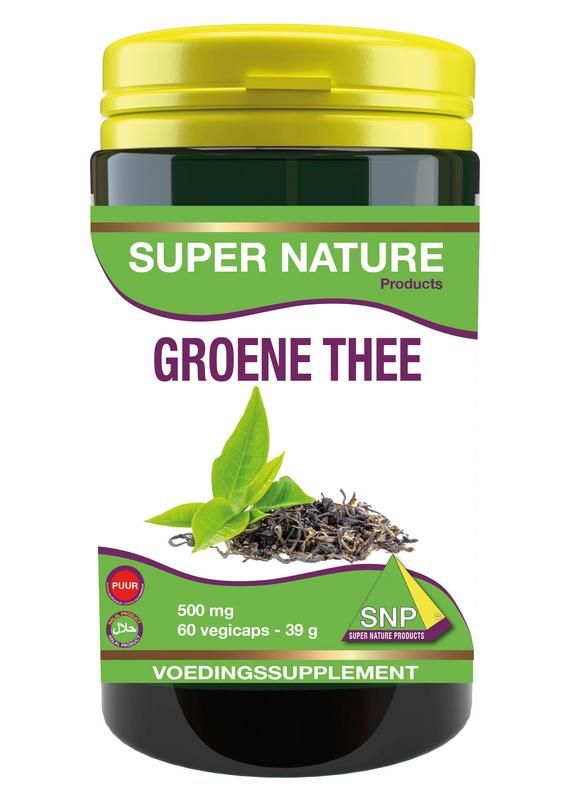 Snp Groene Thee 500 Mg Puur