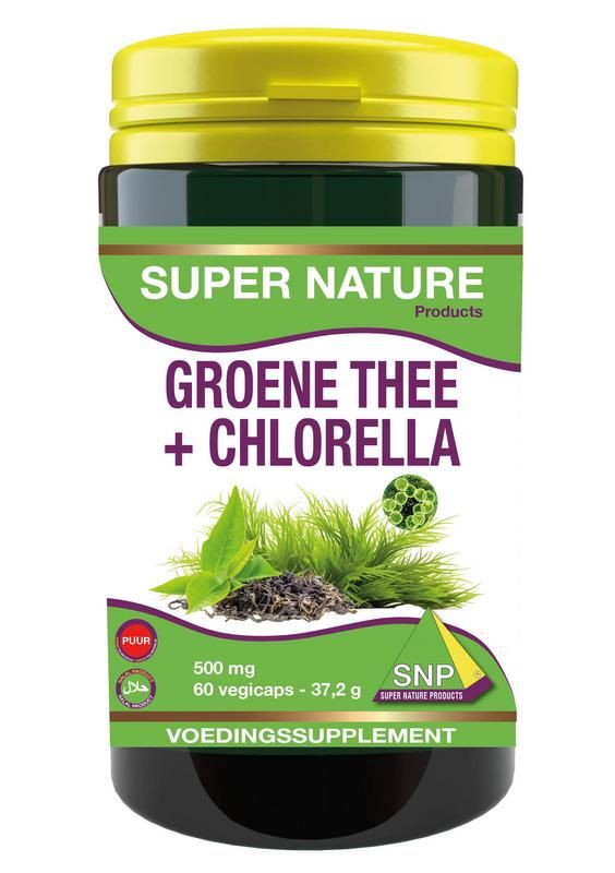 Snp Groene Thee Chlorella 500Mg Puur