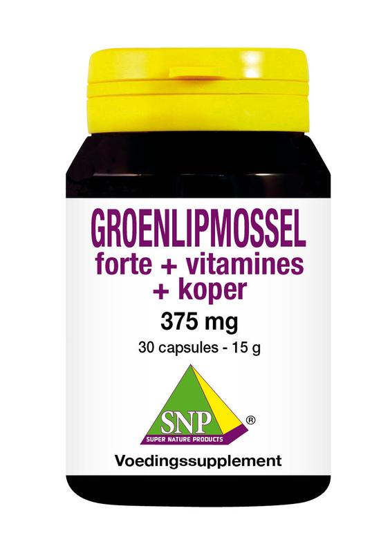 Snp Groenlipmossel Forte + Vitamines + Koper