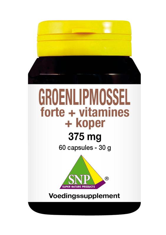 Snp Groenlipmossel Forte + Vitamines + Koper
