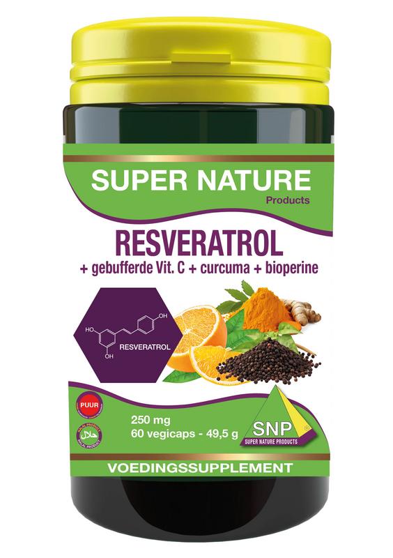 Snp Resveratrol Curcuma Gebufferd Vit C Bioperine Puur