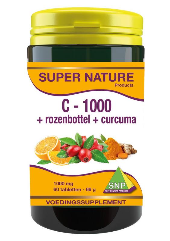 Snp Vitamine C + Rozenbottel + Curcuma 1000Mg