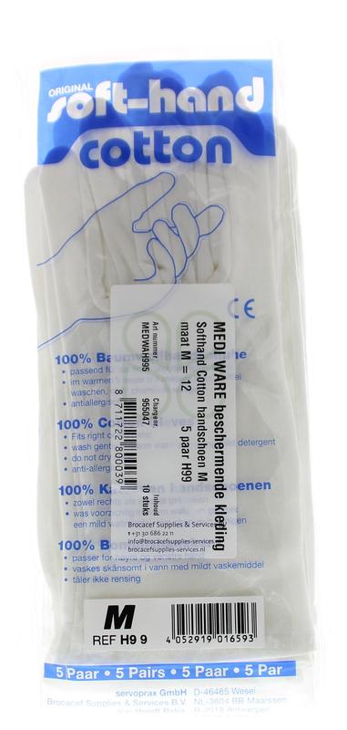 Softhand Verbandhandschoen Soft Cotton M 12