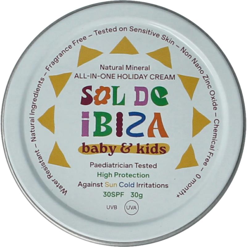 Sol De Ibiza Beschermende Creme Baby & Kids Spf30 Mini Bio