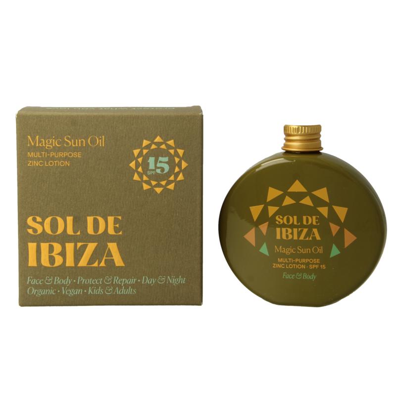 Sol De Ibiza Zonneolie Beschermend & Herstellend Spf15 Bio