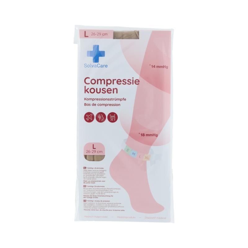 Solvacare Compressiekous Beige L 26 - 29 Cm