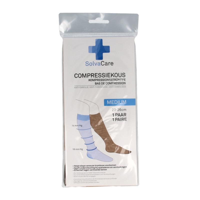 Solvacare Compressiekous Beige M 23 - 26 Cm