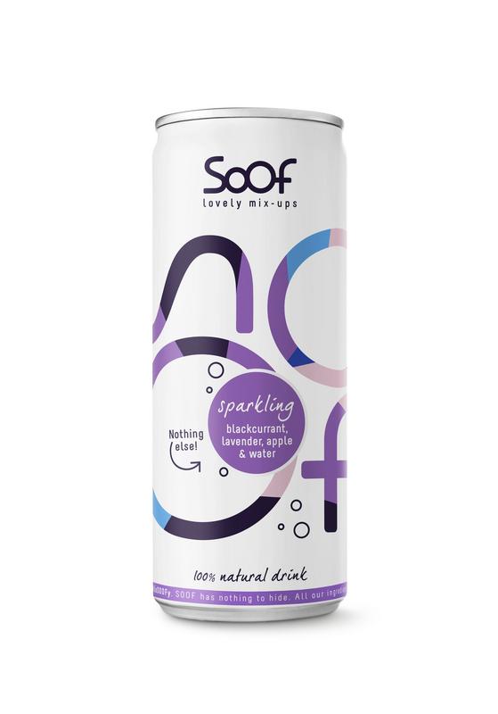 Soof Drinks Sparkling Zwarte Bes Lavendel & Appel
