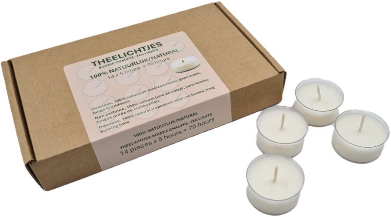 Soylites Natural Theelichtjes 14 Stuks