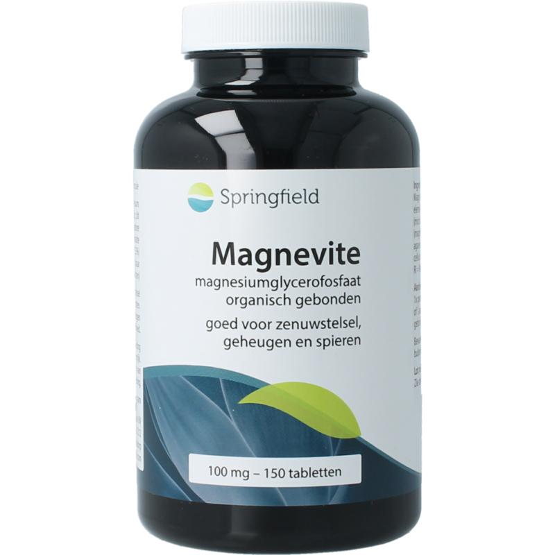 Springfield Magnevite Magnesium Glycerofosfaat 100 Mg