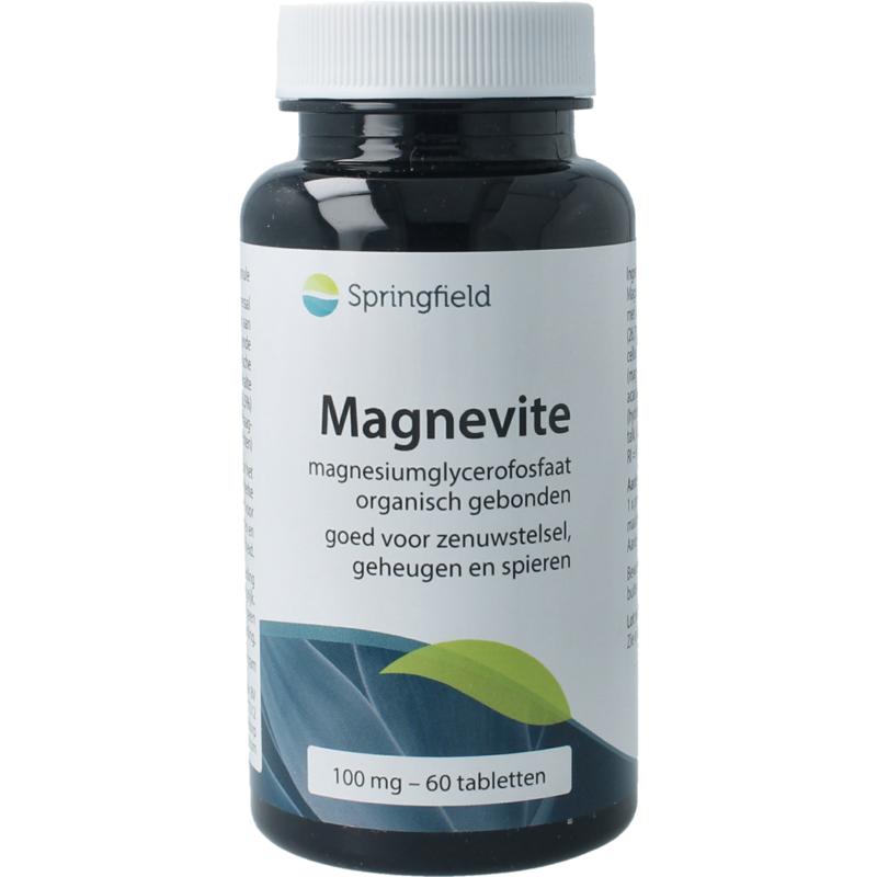 Springfield Magnevite Magnesium Glycerofosfaat 100 Mg