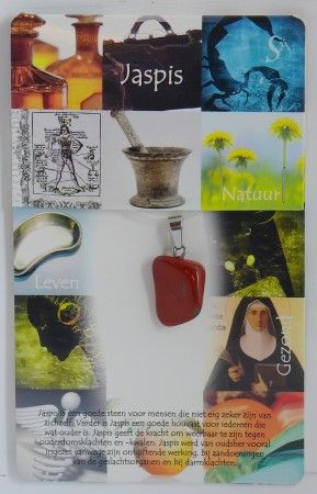 Steengoed Hanger Gezondheidssteen Jaspis Rood