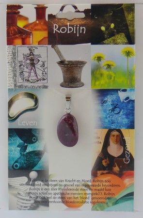 Steengoed Hanger Gezondheidssteen Robijn