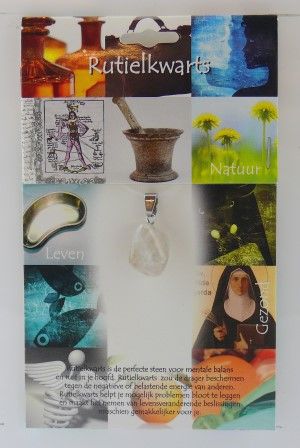 Steengoed Hanger Gezondheidssteen Rutielkwarts