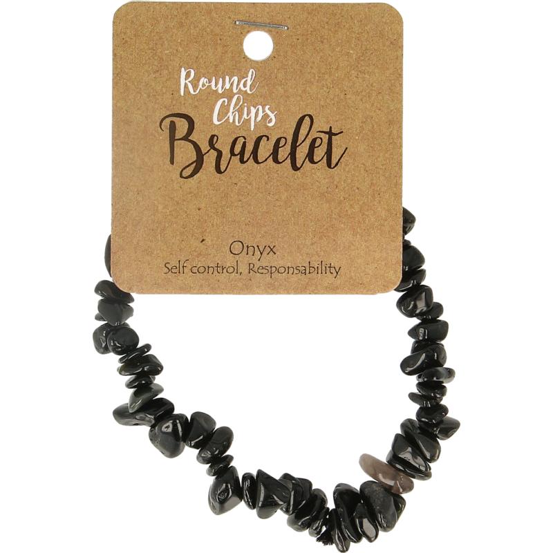 Steengoed Splitarmband Onyx