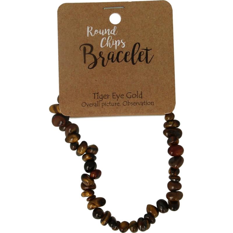 Steengoed Splitkralen Armband Tijgeroog Op Kaart