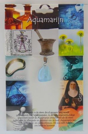 Steengoed Hanger Gezondheidssteen Aquamarijn