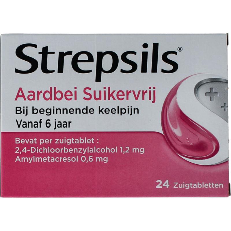 Strepsils Aardbei Suikervrij