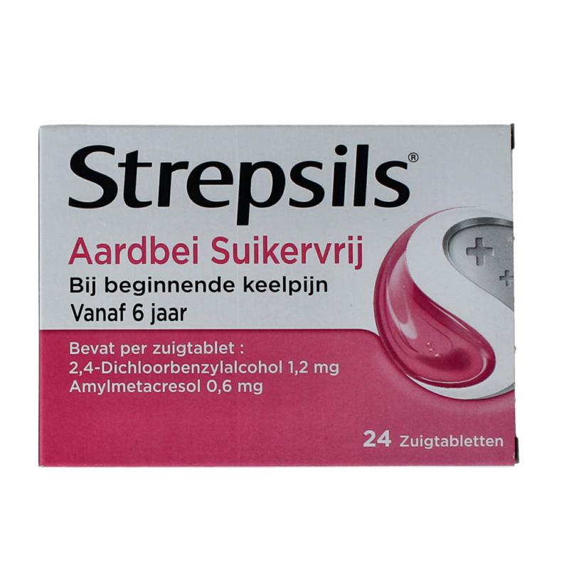 Strepsils Aardbei Suikervrij